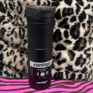 NEW CONTIGO Leak Proof 24 Oz Black Coffee Tea Travel Mug  Thermos